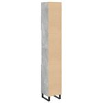 Casa si Gradina - Mobilier - Mobilier baie - Corpuri baie - Dulap de baie, gri beton, 30x30x190 cm, lemn prelucrat - Infinity.ro