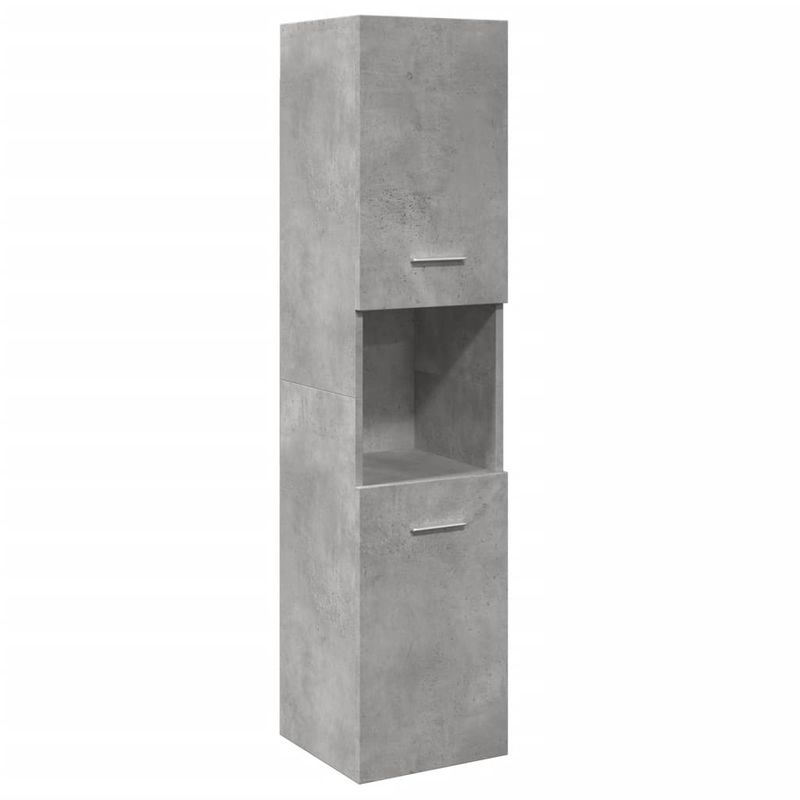 Casa si Gradina - Mobilier - Seturi de mobilier - Seturi baie - Set mobilier de baie, 5 piese, gri beton, lemn prelucrat - Infinity.ro