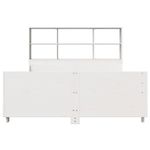 Casa si Gradina - Mobilier - Paturi si accesorii - Paturi - Pat cu biblioteca fara saltea, alb, 160x200 cm, lemn masiv - Infinity.ro