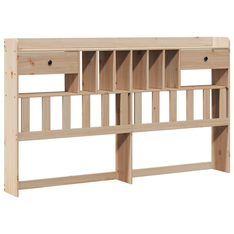 Casa si Gradina - Mobilier - Paturi si accesorii - Paturi - Pat cu biblioteca fara saltea, 180x200 cm, lemn masiv de pin - Infinity.ro