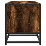 Casa si Gradina - Mobilier - Comode si corpuri - Comode - Dulap TV stejar fumuriu, 120x35x41 cm lemn prelucrat si metal - Infinity.ro