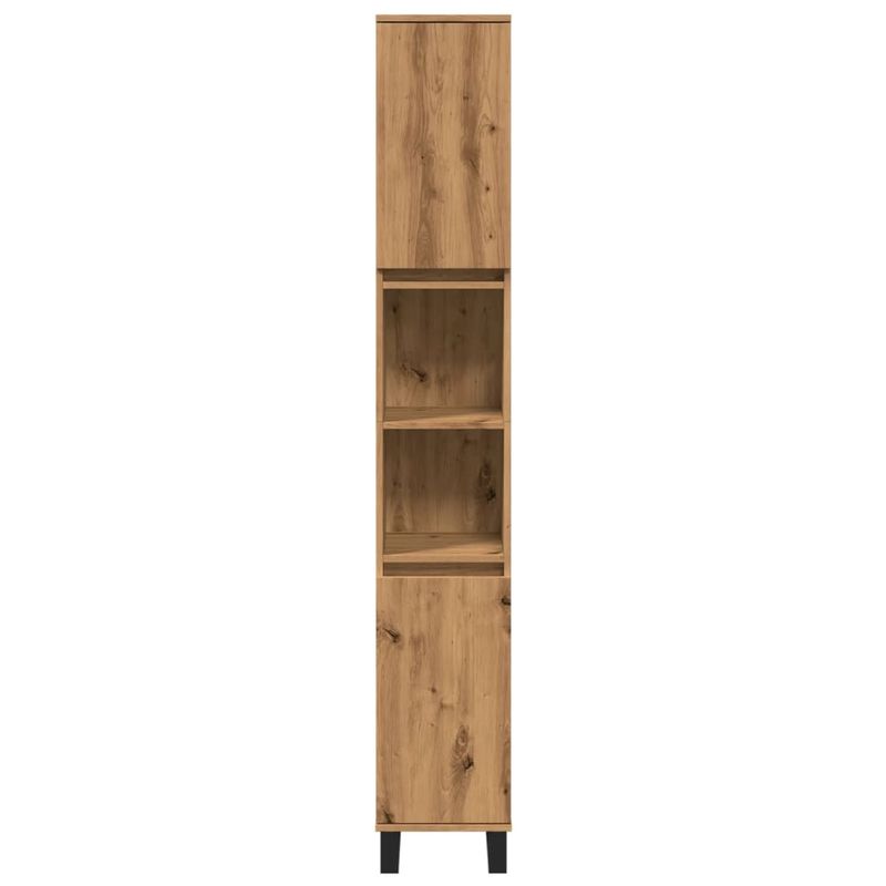 Casa si Gradina - Mobilier - Mobilier baie - Corpuri baie - Dulap de baie, stejar artizanal, 30x30x190 cm, lemn prelucrat - Infinity.ro