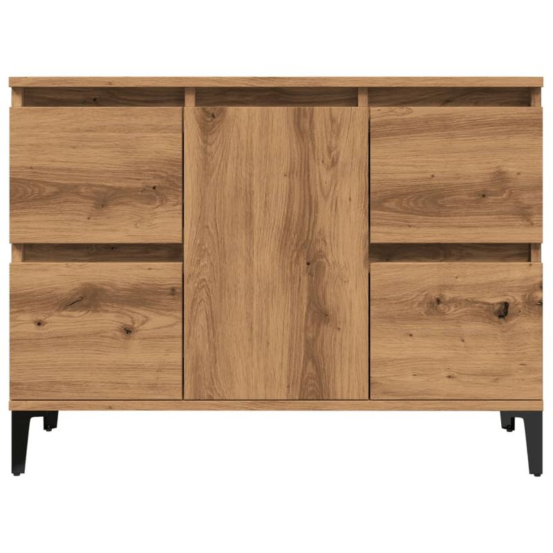 Casa si Gradina - Mobilier - Mobilier baie - Comode baie - Dulap de chiuveta stejar artizanal, 80x33x60 cm, lemn prelucrat - Infinity.ro