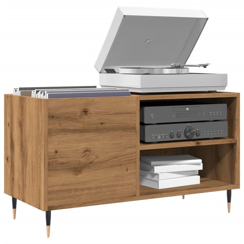 Casa si Gradina - Mobilier - Dulapuri si sifoniere - Dulapuri - Dulap discuri stejar artizanal, 84,5x38x48 cm, lemn prelucrat - Infinity.ro