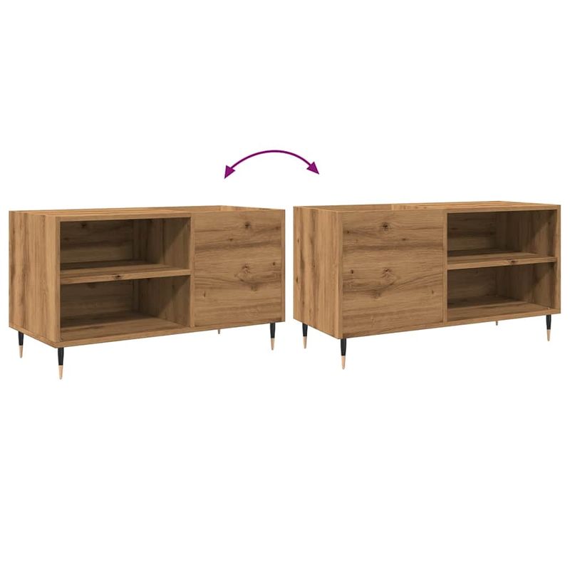 Casa si Gradina - Mobilier - Dulapuri si sifoniere - Dulapuri - Dulap discuri stejar artizanal, 84,5x38x48 cm, lemn prelucrat - Infinity.ro