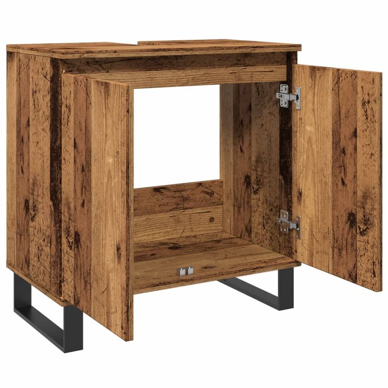 Casa si Gradina - Mobilier - Mobilier baie - Comode baie - Dulap de baie, lemn vechi, 58x33x60 cm, lemn prelucrat - Infinity.ro