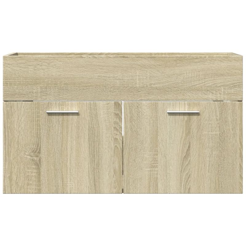Casa si Gradina - Mobilier - Mobilier baie - Comode baie - Dulap chiuveta baie, stejar sonoma 90x38,5x46 cm lemn prelucrat - Infinity.ro