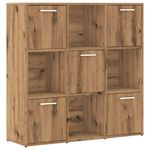 Casa si Gradina - Mobilier - Biblioteci si rafturi - Biblioteci - Biblioteca, stejar artizanal, 90x28x90 cm, lemn prelucrat - Infinity.ro