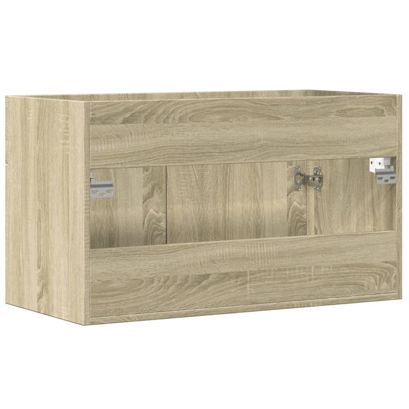 Casa si Gradina - Mobilier - Mobilier baie - Comode baie - Dulap chiuveta baie, stejar sonoma 90x38,5x46 cm lemn prelucrat - Infinity.ro