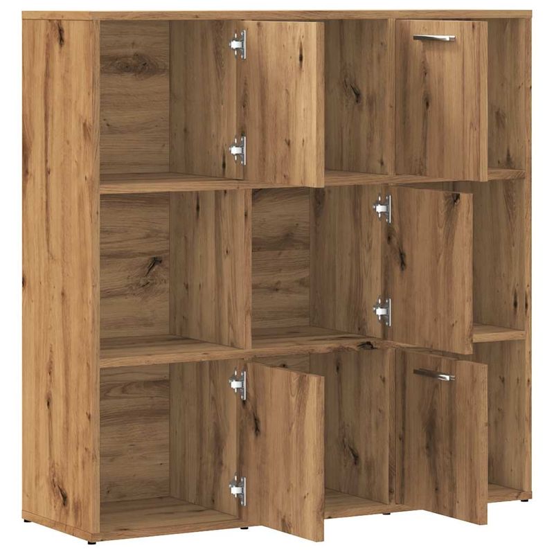 Casa si Gradina - Mobilier - Biblioteci si rafturi - Biblioteci - Biblioteca, stejar artizanal, 90x28x90 cm, lemn prelucrat - Infinity.ro