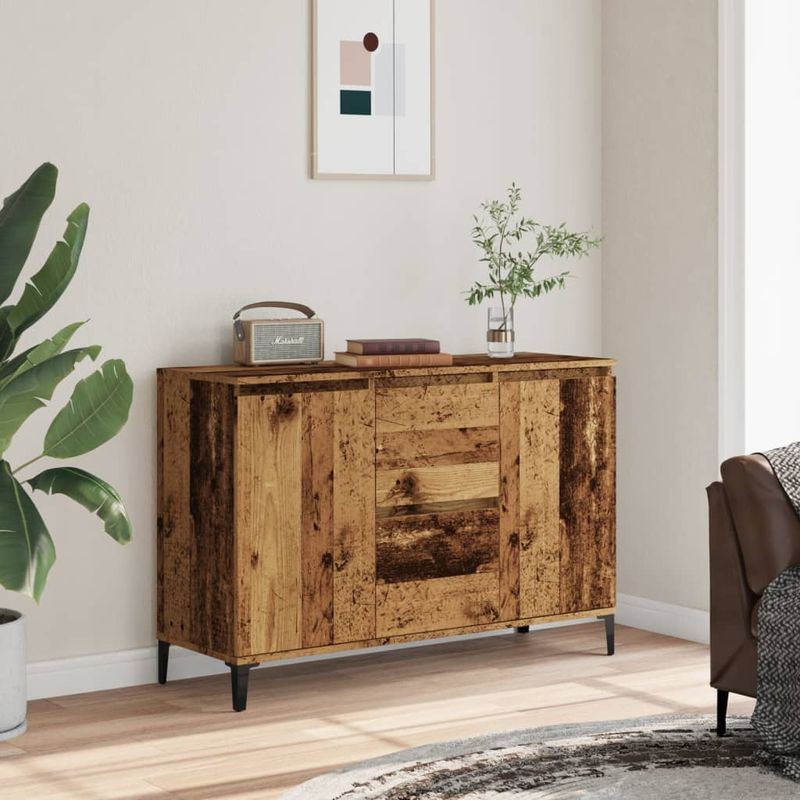 Casa si Gradina - Mobilier - Comode si corpuri - Comode - Dulap, lemn vechi, 102x35x70 cm, lemn prelucrat - Infinity.ro