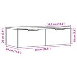 Casa si Gradina - Mobilier - Biblioteci si rafturi - Rafturi - Dulap de perete, lemn vechi, 68x30x20 cm, lemn compozit - Infinity.ro