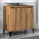 Casa si Gradina - Mobilier - Mobilier baie - Comode baie - Dulap de chiuveta, stejar artizanal, 58x33x60 cm lemn prelucrat - Infinity.ro