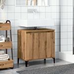 Casa si Gradina - Mobilier - Mobilier baie - Comode baie - Dulap de chiuveta, stejar artizanal, 58x33x60 cm lemn prelucrat - Infinity.ro