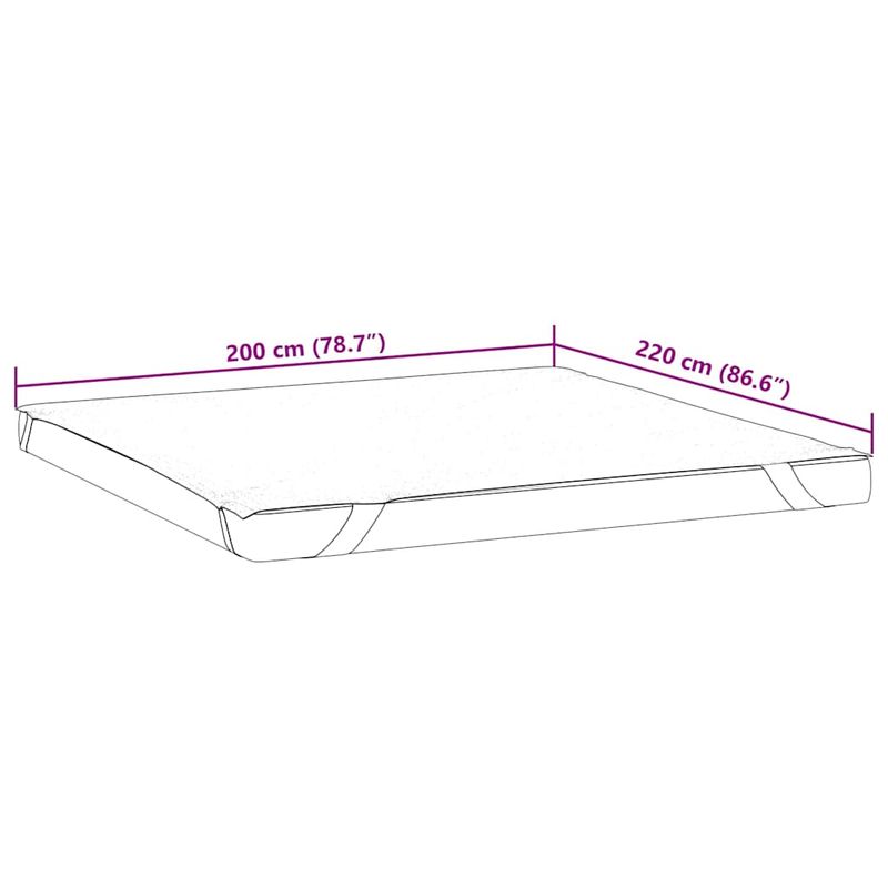 Casa si Gradina - Textile si covoare - Lenjerii de pat - Protectie saltea - Protectie de saltea, alb, 200x220 cm, impermeabila - Infinity.ro