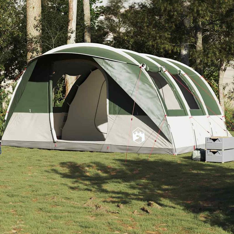 Sport si Outdoor - Camping - Corturi camping - Cort de camping tunel pentru 5 persoane, verde, impermeabil - Infinity.ro