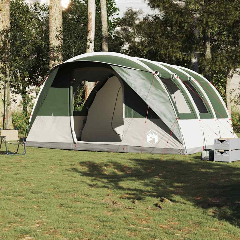 Sport si Outdoor - Camping - Corturi camping - Cort de camping tunel pentru 5 persoane, verde, impermeabil - Infinity.ro