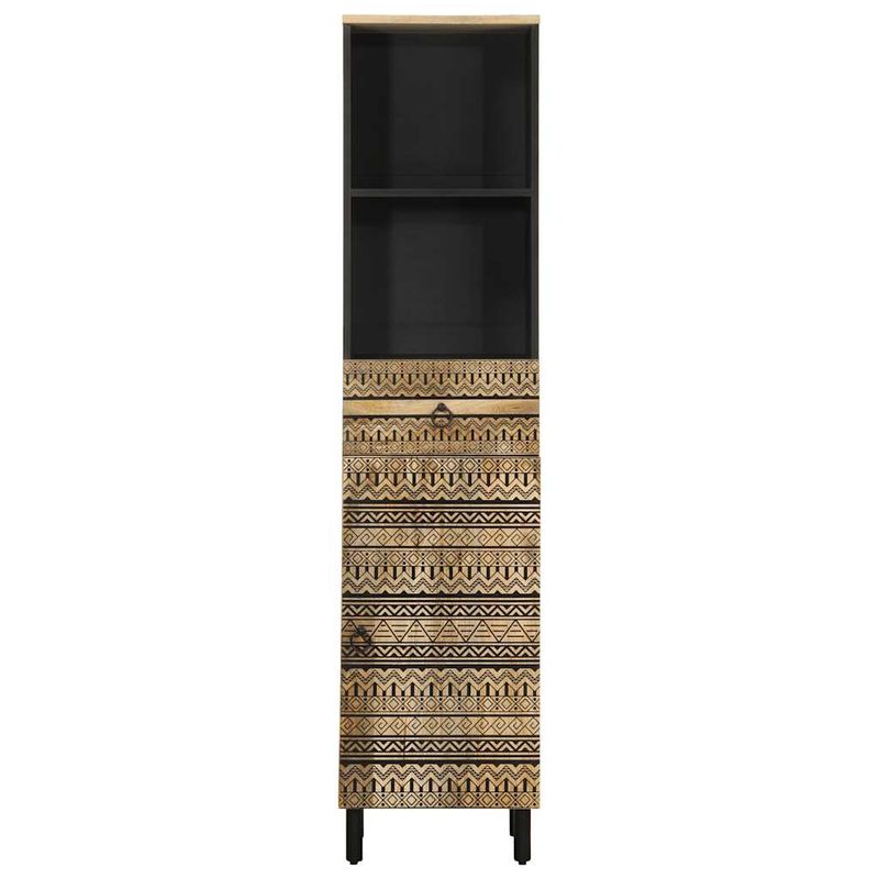 Casa si Gradina - Mobilier - Mobilier baie - Comode baie - Dulap de baie, 38x33,5x160 cm, lemn masiv de mango - Infinity.ro