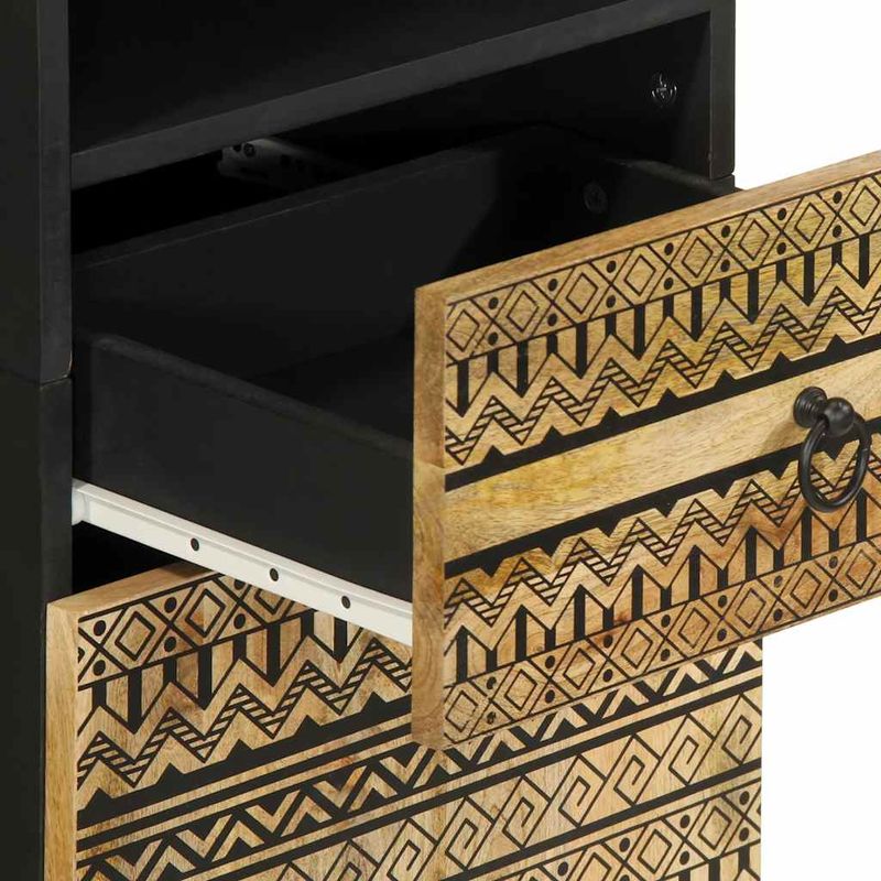 Casa si Gradina - Mobilier - Mobilier baie - Comode baie - Dulap de baie, 38x33,5x160 cm, lemn masiv de mango - Infinity.ro