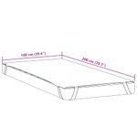 Casa si Gradina - Textile si covoare - Lenjerii de pat - Protectie saltea - Protectie de saltea, alb, 100x200 cm, impermeabila - Infinity.ro