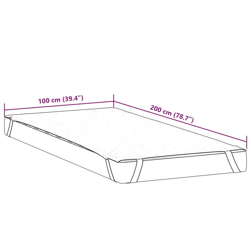 Casa si Gradina - Mobilier - Saltele si somiere - Saltele - Protectie de saltea, alb, 100x200 cm, impermeabila - Infinity.ro