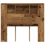 Casa si Gradina - Mobilier - Dulapuri si sifoniere - Dulapuri - Tablie pat cu dulap, lemn vechi 120x19x104,5 cm lemn prelucrat - Infinity.ro