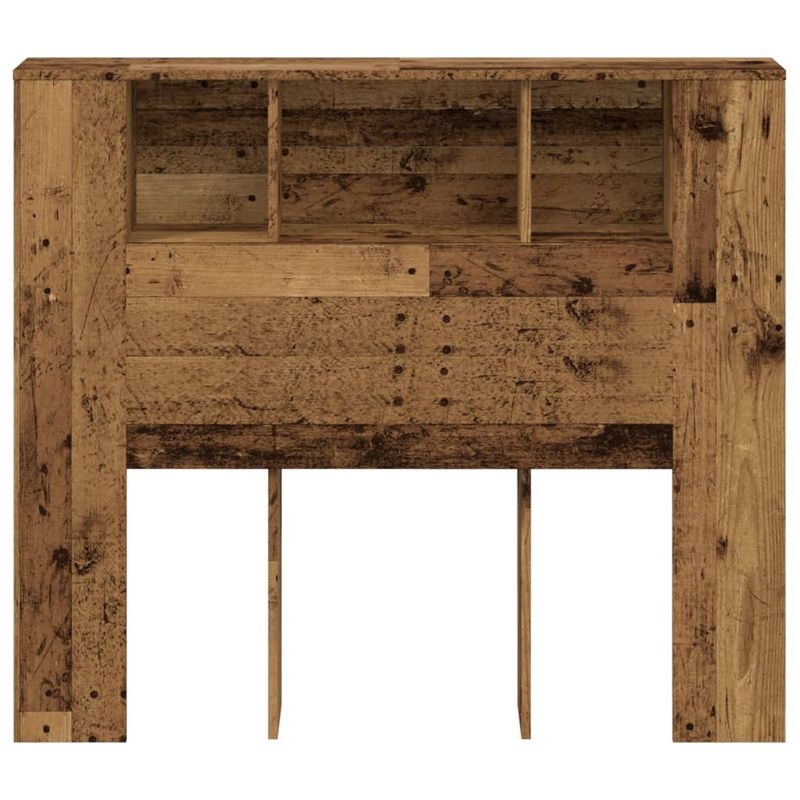 Casa si Gradina - Mobilier - Dulapuri si sifoniere - Dulapuri - Tablie pat cu dulap, lemn vechi 120x19x104,5 cm lemn prelucrat - Infinity.ro