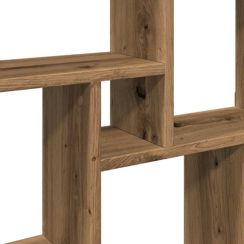 Casa si Gradina - Mobilier - Biblioteci si rafturi - Rafturi - Raft perete cub, stejar artizanal, 78x15x93 cm, lemn prelucrat - Infinity.ro