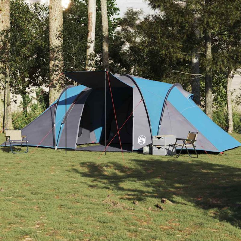 Sport si Outdoor - Camping - Corturi camping - Cort de familie cupola, 6 persoane, albastru, impermeabil - Infinity.ro