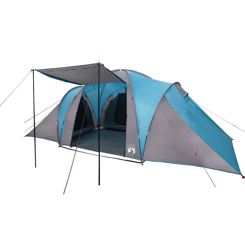 Sport si Outdoor - Camping - Corturi camping - Cort de familie cupola, 6 persoane, albastru, impermeabil - Infinity.ro