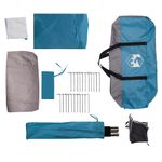 Sport si Outdoor - Camping - Corturi camping - Cort de familie cupola, 6 persoane, albastru, impermeabil - Infinity.ro