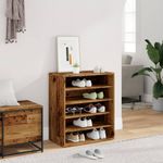 Casa si Gradina - Mobilier - Organizare si depozitare - Organizator incaltaminte - Pantofar, lemn vechi, 60x35x70 cm, lemn prelucrat, model shoe cabinet without door - Infinity.ro