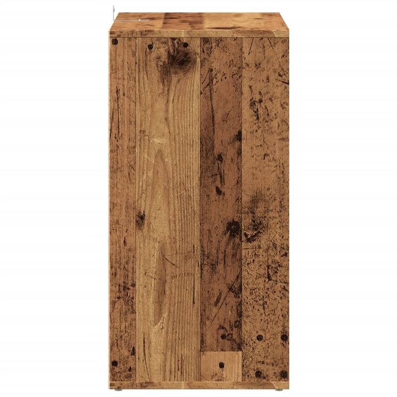 Casa si Gradina - Mobilier - Organizare si depozitare - Organizator incaltaminte - Pantofar, lemn vechi, 60x35x70 cm, lemn prelucrat, model shoe cabinet without door - Infinity.ro
