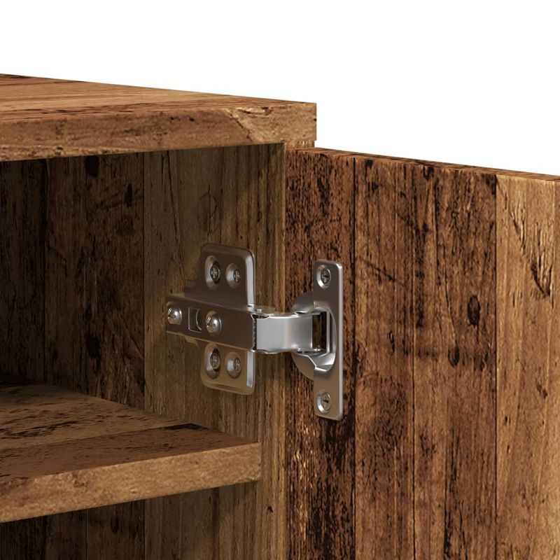 Casa si Gradina - Mobilier - Organizare si depozitare - Organizator incaltaminte - Pantofar, lemn vechi, 60x35x70 cm, lemn prelucrat, model shoe cabinet without door - Infinity.ro