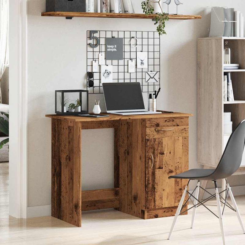 Casa si Gradina - Mobilier - Mese si birouri - Birouri - Birou, lemn vechi, 100x50x76 cm, lemn prelucrat - Infinity.ro