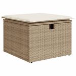 Casa si Gradina - Gradina si terasa - Mobilier exterior - Seturi mobila gradina - Set canapele de gradina, 7 piese, cu perne, bej, poliratan - Infinity.ro