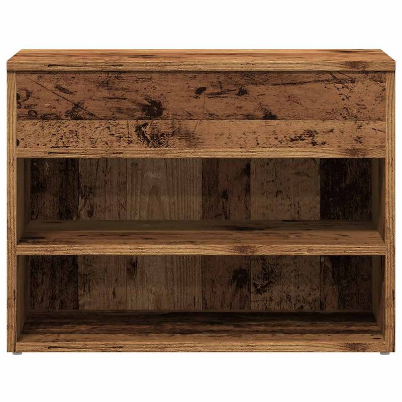 Casa si Gradina - Mobilier - Organizare si depozitare - Organizator incaltaminte - Bancheta pantofar, lemn vechi, 60x30x45 cm, lemn prelucrat - Infinity.ro