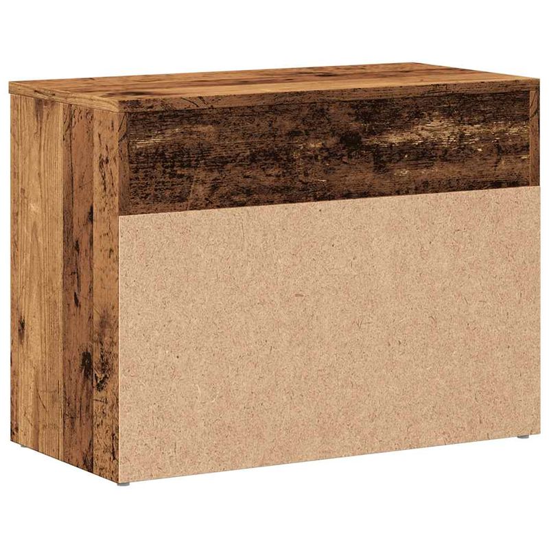 Casa si Gradina - Mobilier - Organizare si depozitare - Organizator incaltaminte - Bancheta pantofar, lemn vechi, 60x30x45 cm, lemn prelucrat - Infinity.ro