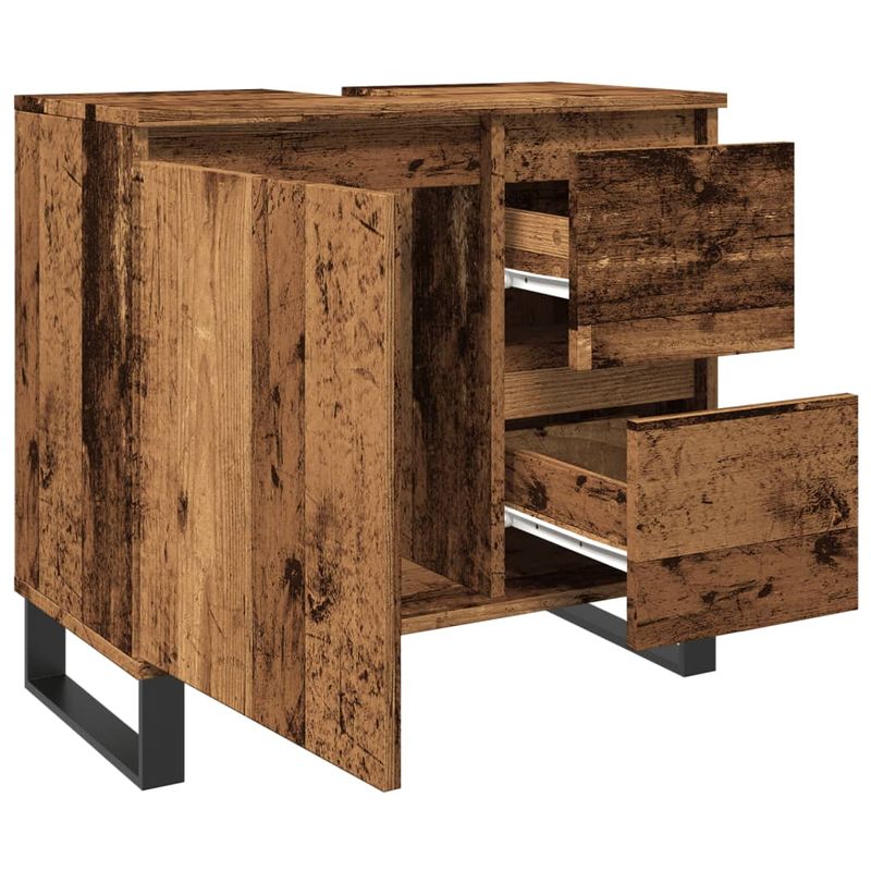 Casa si Gradina - Mobilier - Mobilier baie - Comode baie - Dulap chiuveta baie, lemn vechi, 65x33x60 cm, lemn prelucrat - Infinity.ro