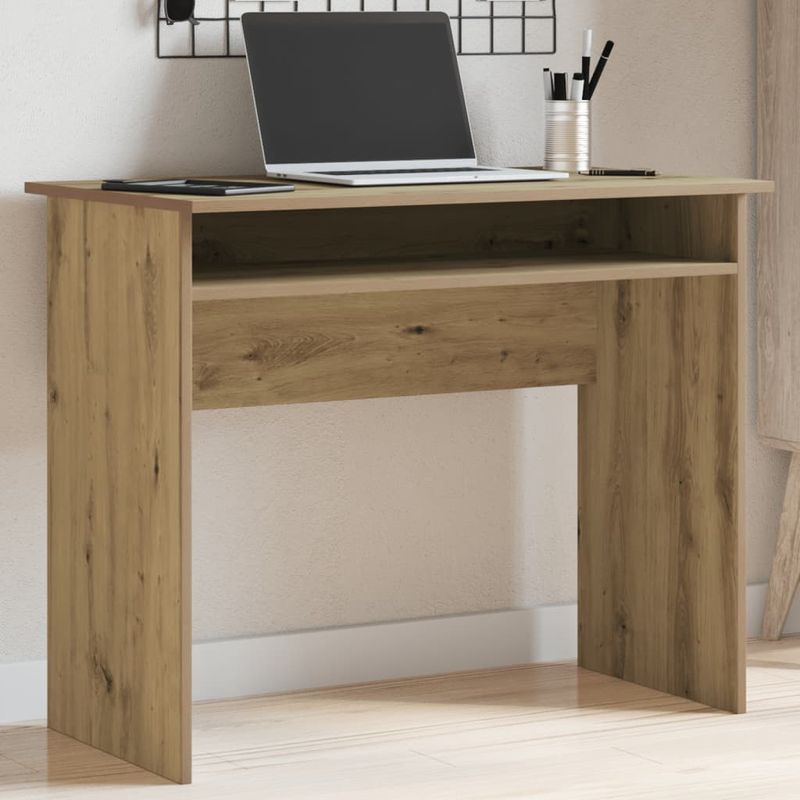 Casa si Gradina - Mobilier - Mese si birouri - Birouri - Birou, stejar artizanal, 90x50x74 cm, lemn prelucrat - Infinity.ro