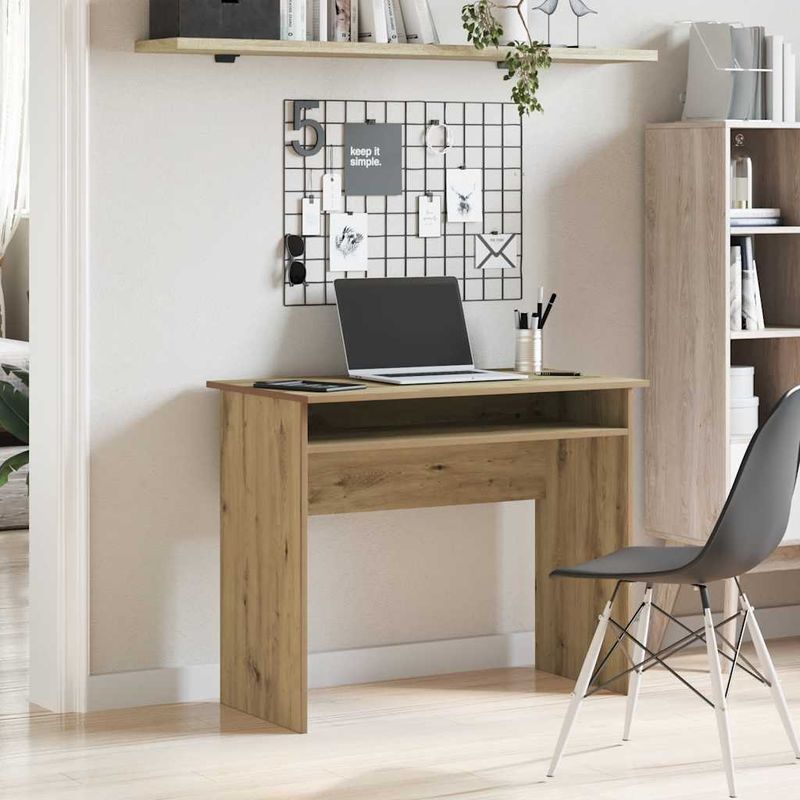 Casa si Gradina - Mobilier - Mese si birouri - Birouri - Birou, stejar artizanal, 90x50x74 cm, lemn prelucrat - Infinity.ro