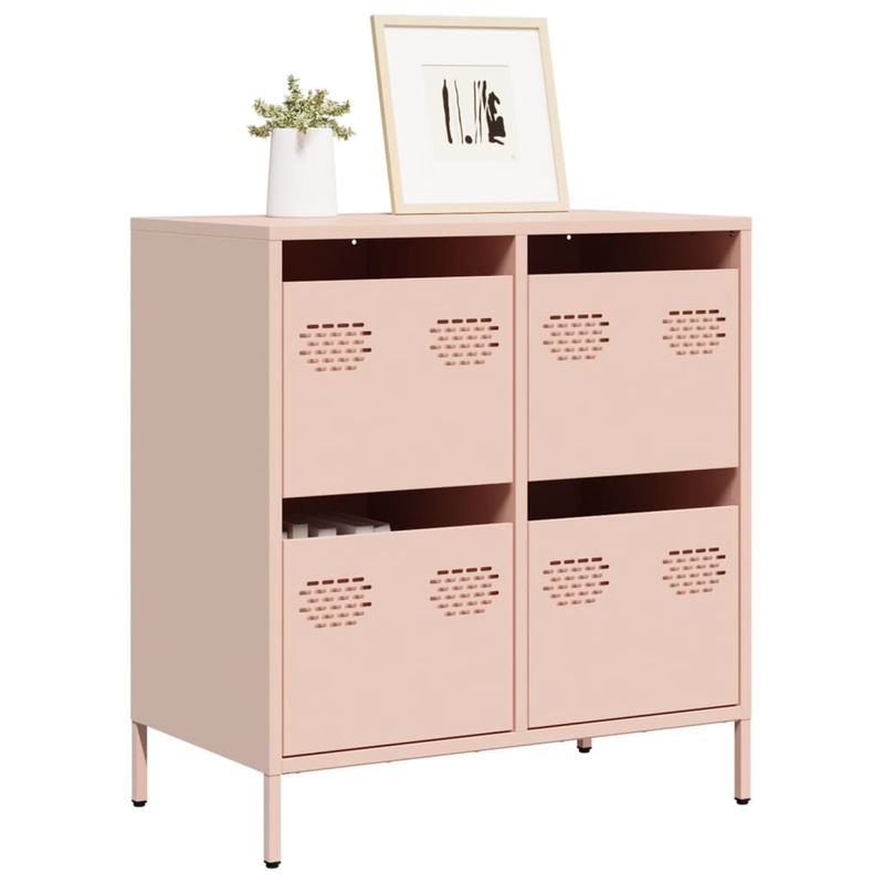 Casa si Gradina - Mobilier - Comode si corpuri - Comode - Dulap, roz, 68x39x73,5 cm, otel laminat la rece - Infinity.ro