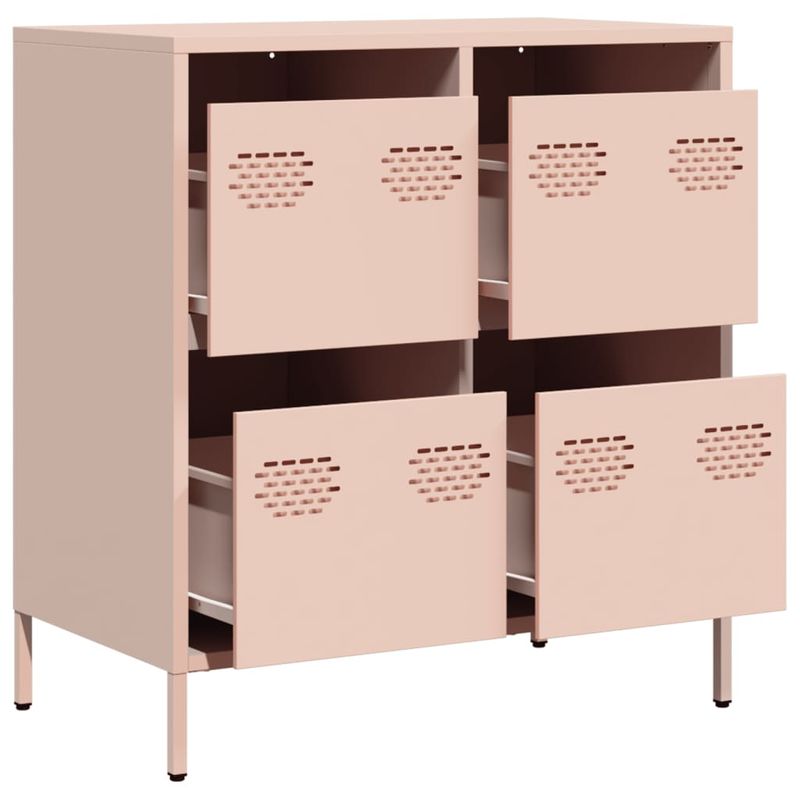 Casa si Gradina - Mobilier - Comode si corpuri - Comode - Dulap, roz, 68x39x73,5 cm, otel laminat la rece - Infinity.ro