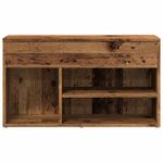 Casa si Gradina - Mobilier - Organizare si depozitare - Organizator incaltaminte - Bancheta pantofar, lemn vechi, 80x30x45 cm, lemn prelucrat - Infinity.ro