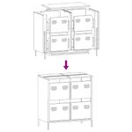 Casa si Gradina - Mobilier - Comode si corpuri - Comode - Dulap, roz, 68x39x73,5 cm, otel laminat la rece - Infinity.ro