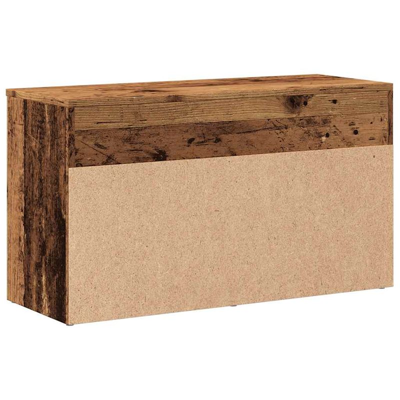 Casa si Gradina - Mobilier - Organizare si depozitare - Organizator incaltaminte - Bancheta pantofar, lemn vechi, 80x30x45 cm, lemn prelucrat - Infinity.ro