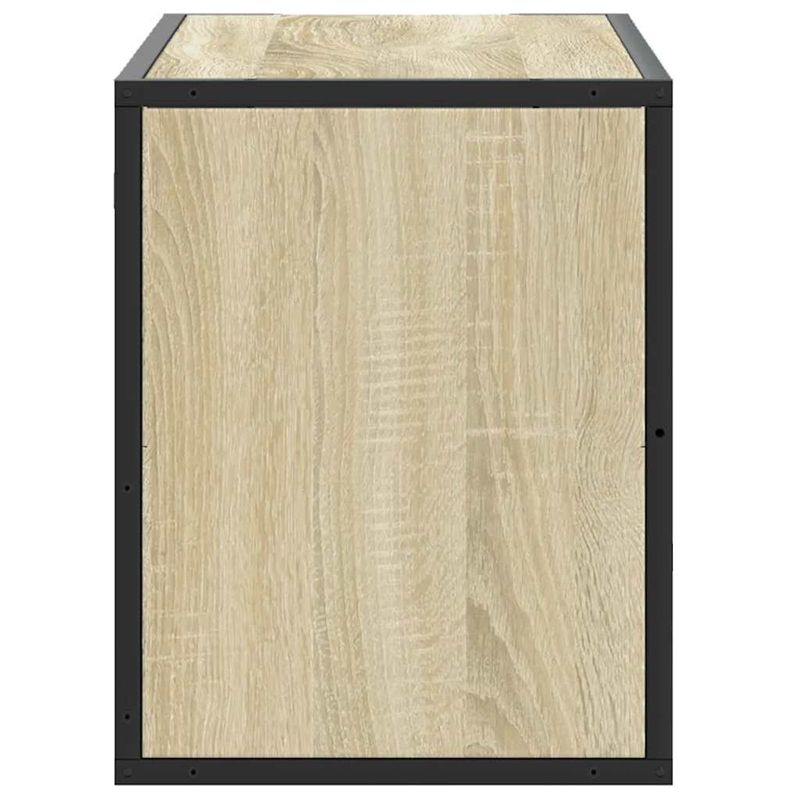 Casa si Gradina - Mobilier - Comode si corpuri - Comode - Dulap TV, stejar sonoma, 80x31x39,5 cm, lemn prelucrat si metal - Infinity.ro