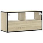 Casa si Gradina - Mobilier - Comode si corpuri - Comode - Dulap TV, stejar sonoma, 80x31x39,5 cm, lemn prelucrat si metal - Infinity.ro