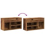 Casa si Gradina - Mobilier - Organizare si depozitare - Organizator incaltaminte - Bancheta pantofar, lemn vechi, 80x30x45 cm, lemn prelucrat - Infinity.ro