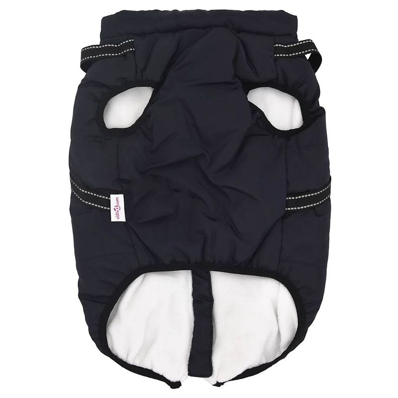 Petshop - Articole imbracaminte - Haine animale - Haina caini cu ham impermeabila reflectorizanta, bleumarin, 4XL - Infinity.ro